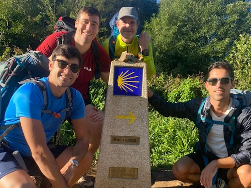 camino de santiago en grupo