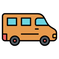 icono van bus