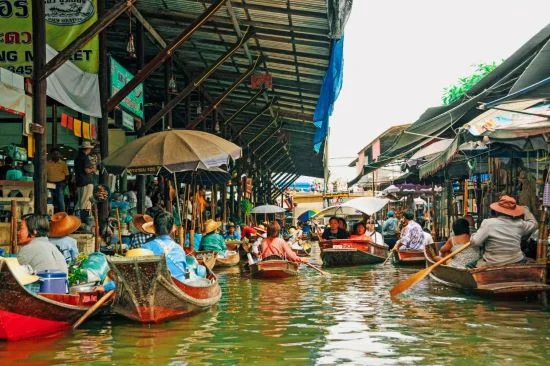 bangkok mercados flotantes