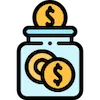 icono propina dinero